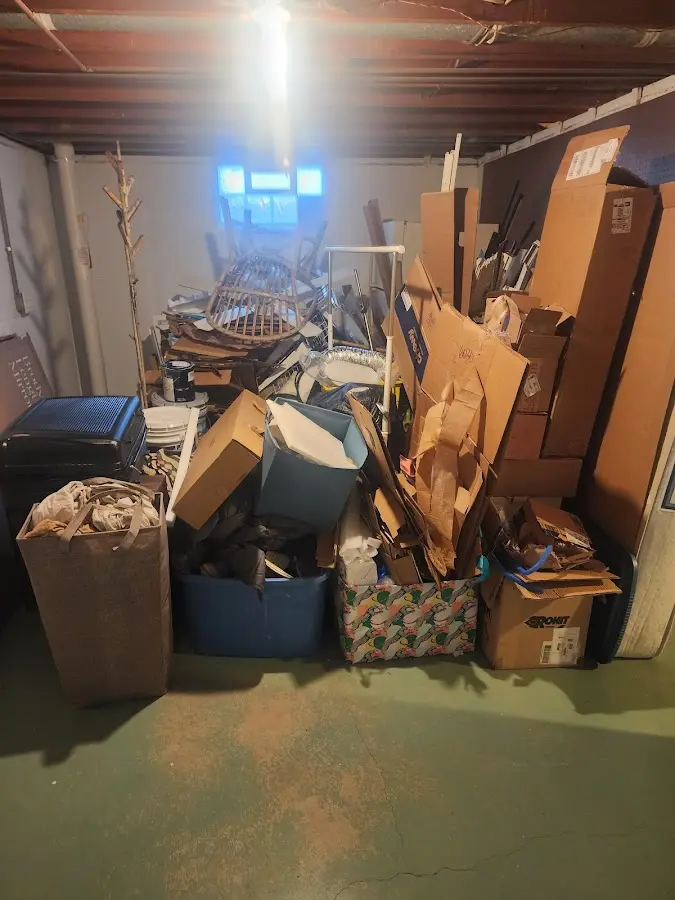 Roll-off dumpster container at job site for Construction Dumpster Rental in Brookridge